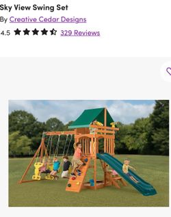 Play set w/slide and swings