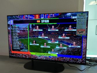 Sony 42” oled smart tv 42A90K 