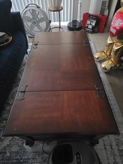 Wooden coffee table