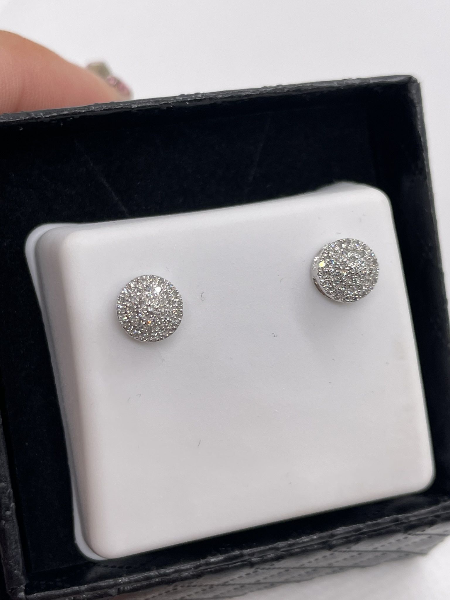 Diamond Earrings & 925 Silver