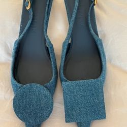 Jacquemus Duelo Slingbacks, blue