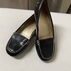 Girls ME TOO Black Loafer Slip On Shoes… Size 12
