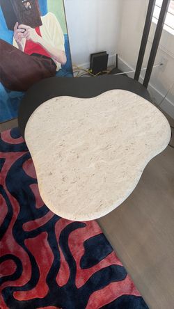 Modern Travertine Coffee Table – Heavy, High-End Design, Brand New