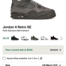 Jordan 4 Paris Olympics