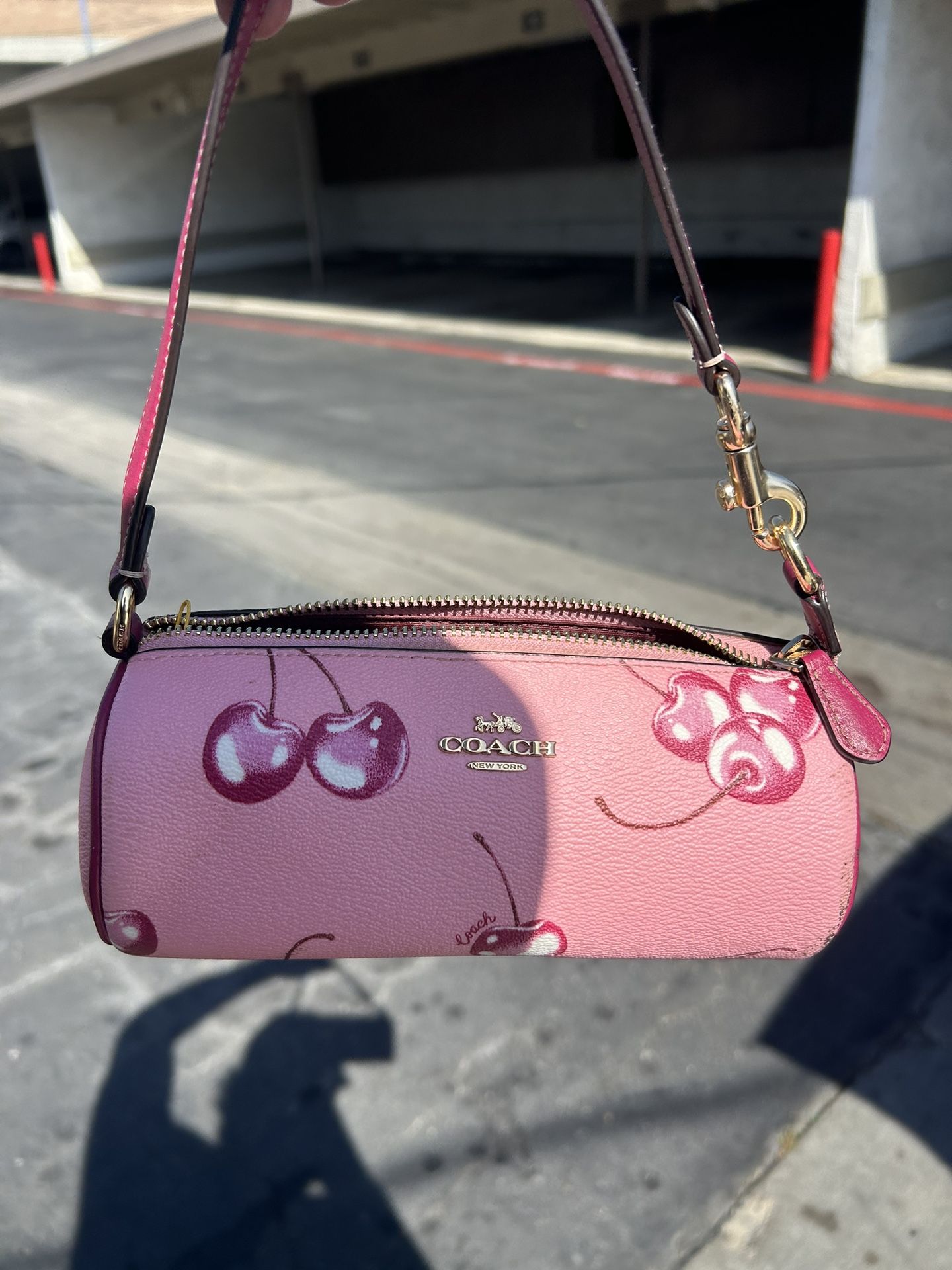 Coach Pink Barrel Bag