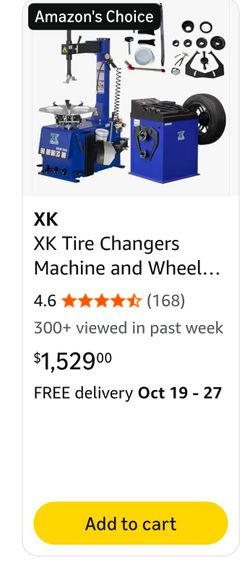 XK Tire Changer Machine and Wheel Balancer Combo