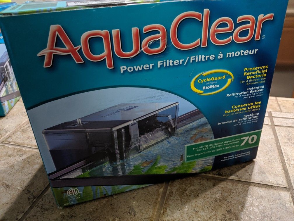 Aquaclear 70 fluval new fish tank aquarium filter