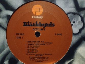 THE BLACKBYRDS CITY LIFE VINYL ALBUM $10 FINAL PRICE 
