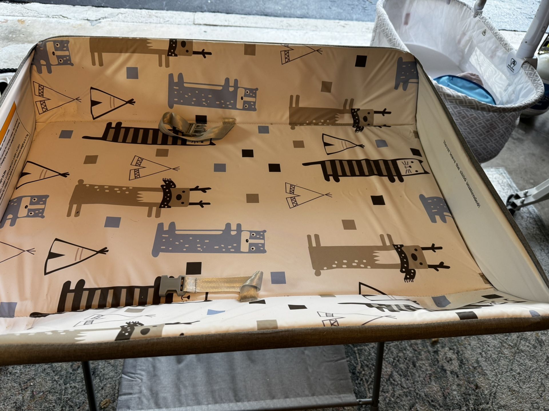 Maydolly Baby Changing Table with Storage & Wheels