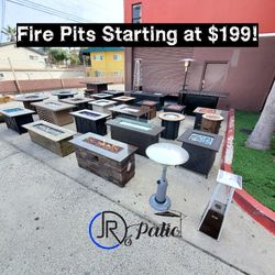 New Outdoor Patio Furniture Fire Pit Heaters Backyard 