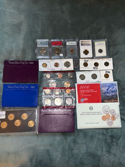 US Coin Collection Lot – Proof Sets, Mint Sets & Graded Coins
