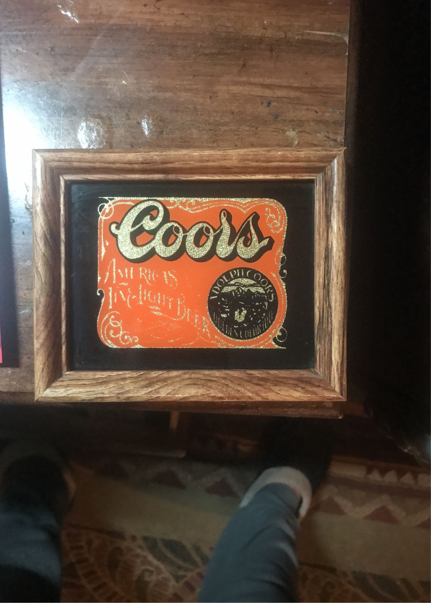 Vintage Adolph Coors Fine Lite Beer Sign