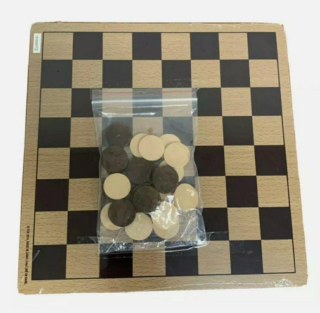 wooden checker board