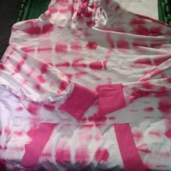 Pink Tie-dyed Hoodie Size Med