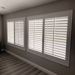 Interior Wood Shutters- Custom, Plantation, Professional Installation, Licensed Company, Window Treatments & Coverings, Persianas De Madera, Espanol