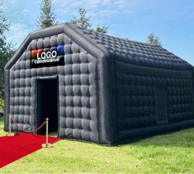 Large Black Inflatable Event Tent