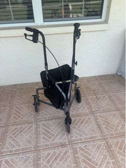 foldable 3-wheel mobility walker designed for easy maneuverability in tight spaces