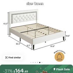 Bed Frame Size Queen Color White