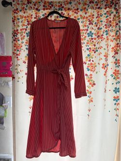 Long sleeves 2X wrap dress
