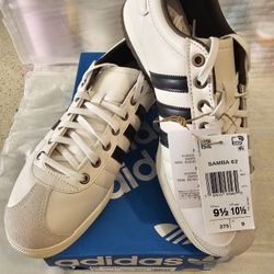 Adidas Samba 62 White/Black - Size 9.5 US
