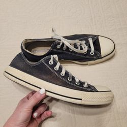 Converse All Star Chucks Low Top Size 8M/10W Black Sneakers