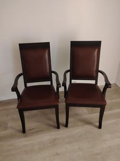 Two leather chairs