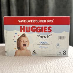 Huggies Snug & Dry Size 8 Diapers