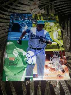 Jeff Conine Signed Florida Marlins Program
