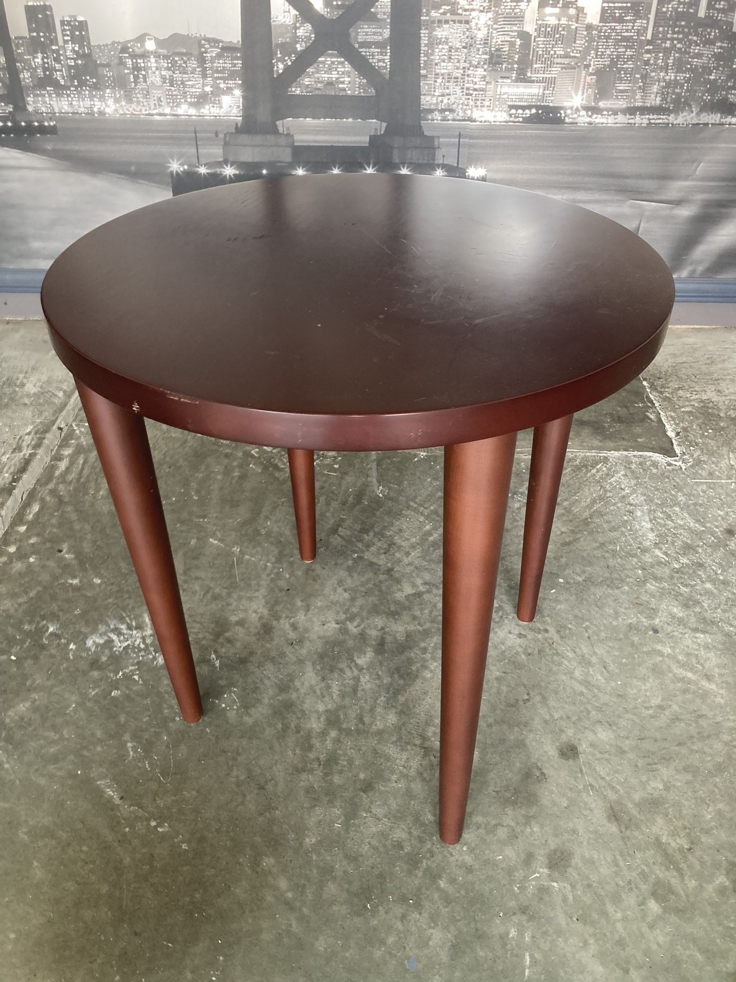 Solid Heavy Duty Round Side Table