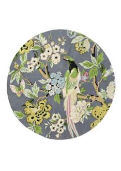 Beautiful Anthropologie Conure 8 foot round rug embroidered never used
