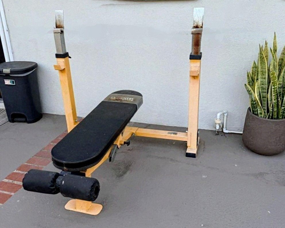 Powertec Heavy Duty Workbench Olympic Weight Flat Incline Decline Bench - Pro Quality