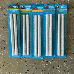 Tiki Torch Wick 5-2 Packs (10 Total) ••BRAND NEW••