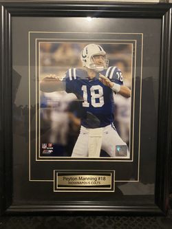 Payton Manning Indiannapolis Colts Plaque
