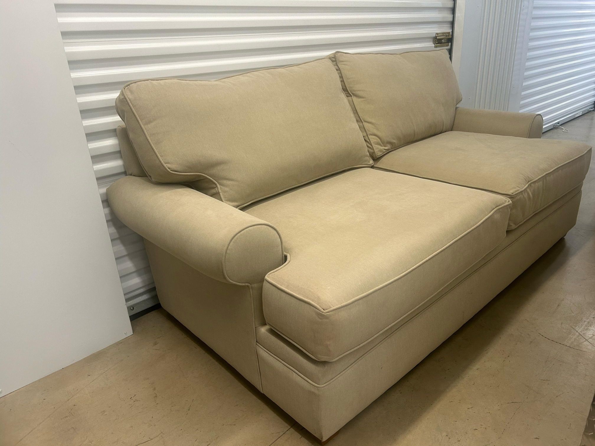 Sofa With Lamps And Ottoman Included