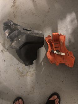 KTM 85 Desert tank and skid plate