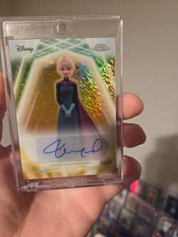 Topps Disney Chrome Elsa Auto /50 Gold etch