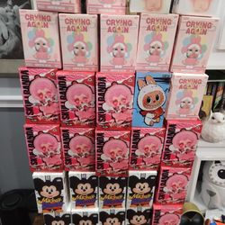 skull panda,labubus stitch, mixkey family 