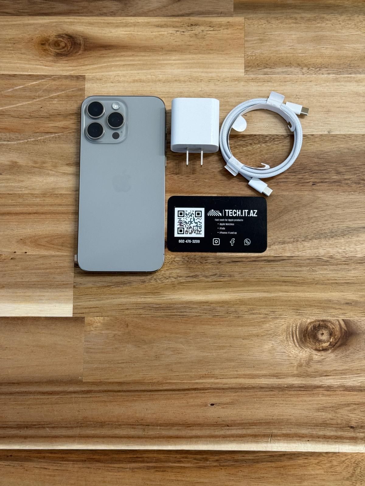 📱 iPhone 15 Pro Max | 256GB | Natural Titanium | Unlocked (Any Carrier)