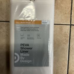 Made By Design PEVA Shower Liner Solid Clear 71" x 71"