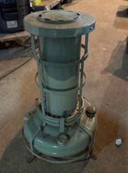 Vintage Radiant Kerosene Heater, Green