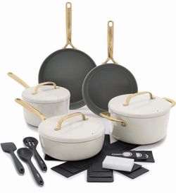 GreenPan GP5 14 Piece Cookware Pots and Pans Set, Hard