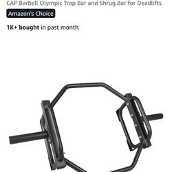 CAP Barbell Olympic Trap Bar And Shrug Bar For Deadlifts