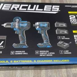 20V Brushless Cordless Hammer Drill and Impact Driver 2-Tool Combo Kit with Battery