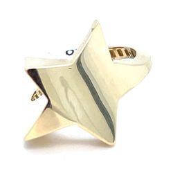 14Kt Yellow Gold Polished Hollow Star Ring 2.80g Size 7.25 200545/6