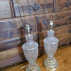 2 Glass Lamps