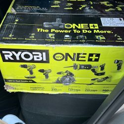 Ryobi Six And One Set 18 V Six Tool Combo