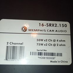 Memphis car amp new never used