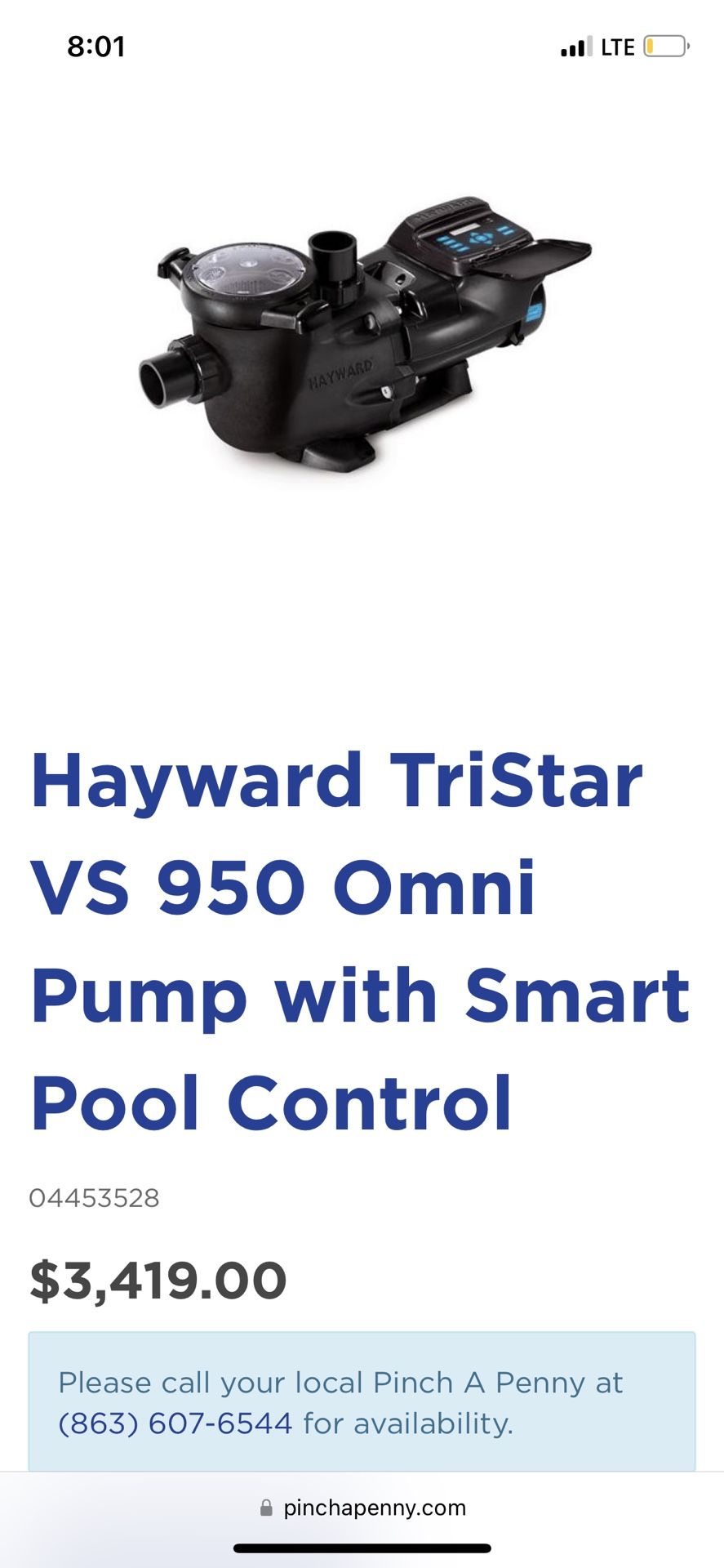 Hayward Tri Star Vs 950 Omni Pool Pump for Sale in Lutz, FL OfferUp