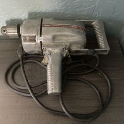 Vintage Industrial 1/2” “POWR-KRAFT” Heavy Duty Power Drill. Pre Owned/ Works.