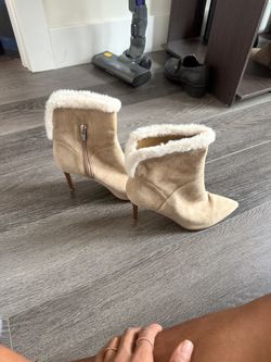 Nine West Fur Ankle Boots